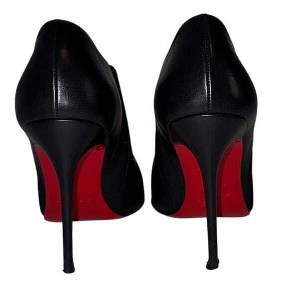 Christian Louboutin Lastoto Black Leather Ankle Boots Size  37.5 - Picture 4 of 11